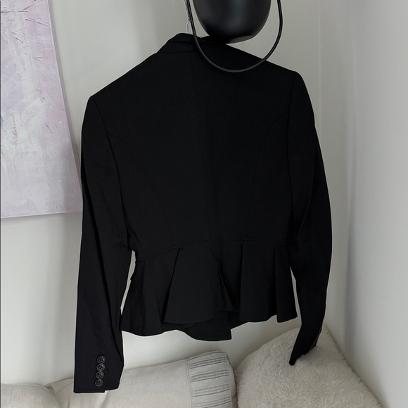 Burberry Black Peplum Blazer, SIZE USA 2 , stunning, elegant - Picture 7 of 14